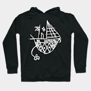 Dark and Gritty Agwe Voodoo Veve Hoodie